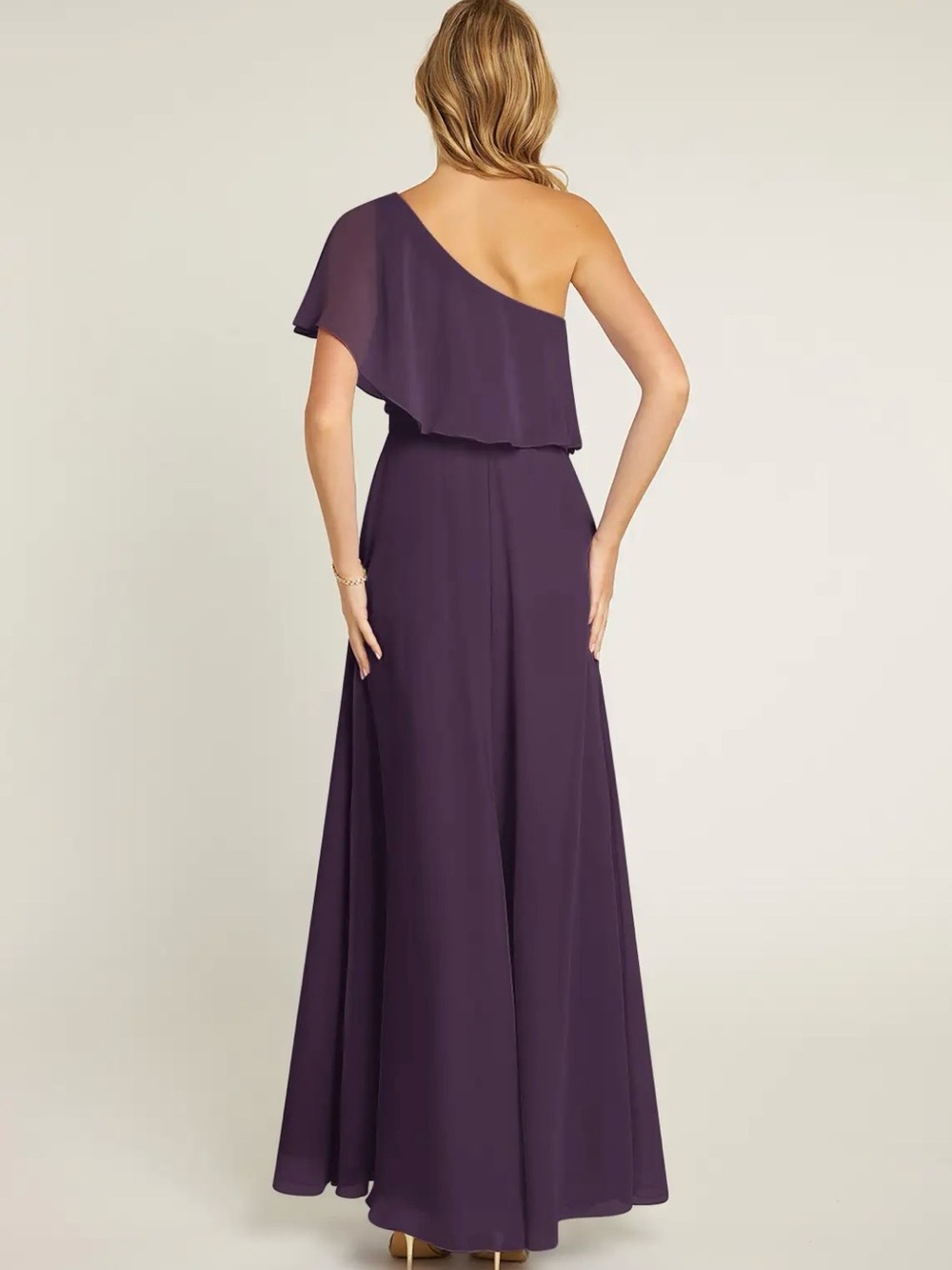 Azazie « Lizzy » Plum Bridesmaid Dress - Picture 3 of 6